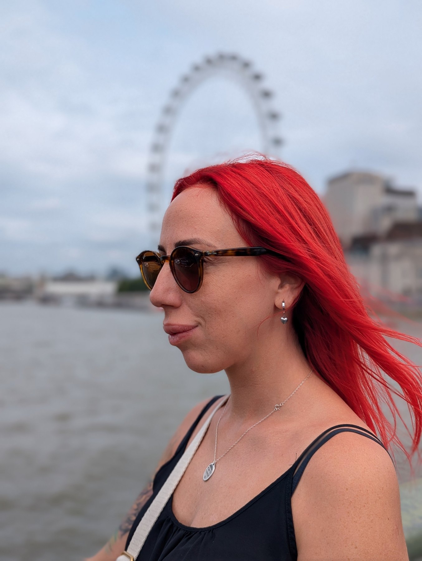Creator by the river in London